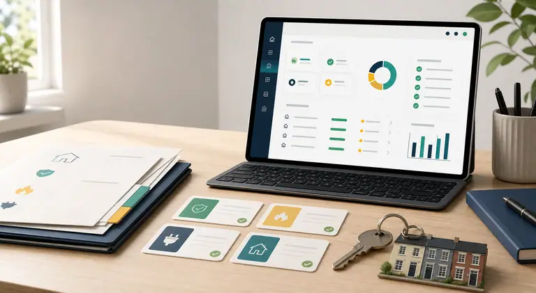 RentPilot compliance dashboard with landlord documents and property records